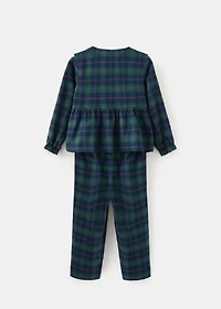 Set of long check pyjamas