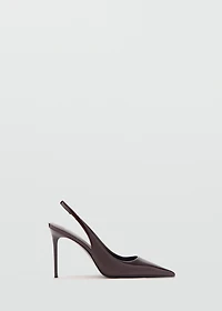Patent leather heel shoes