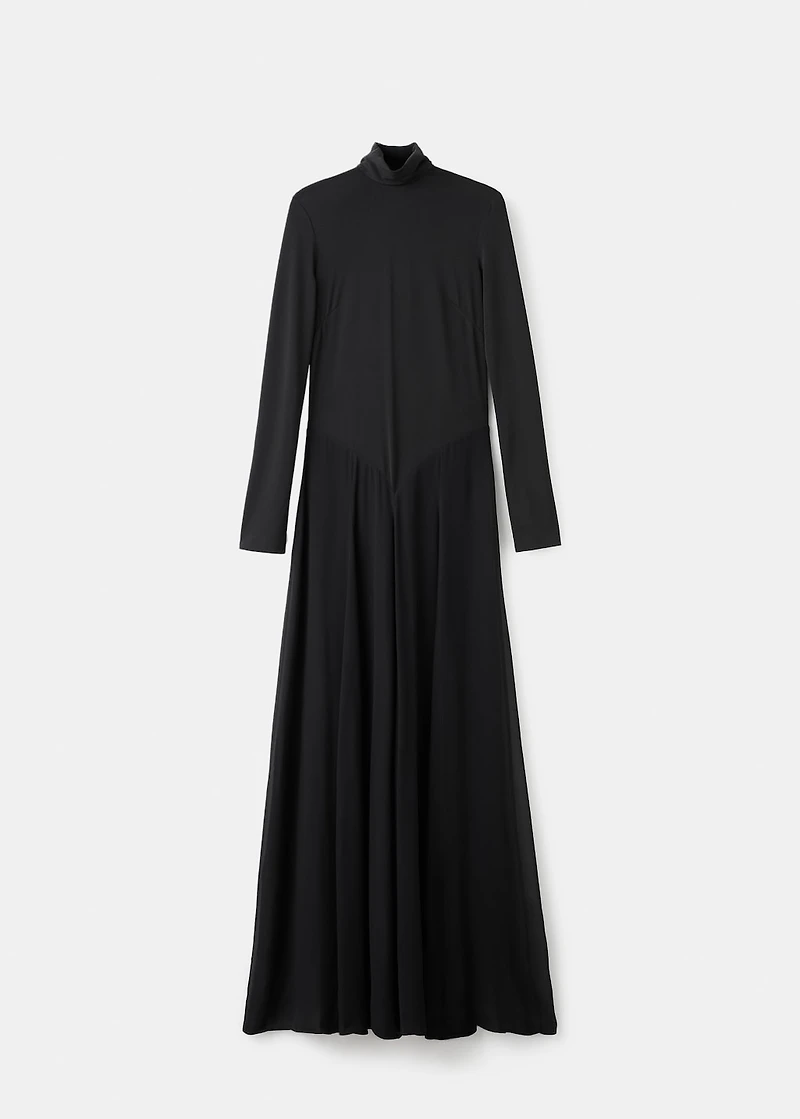 A-line turtleneck dress