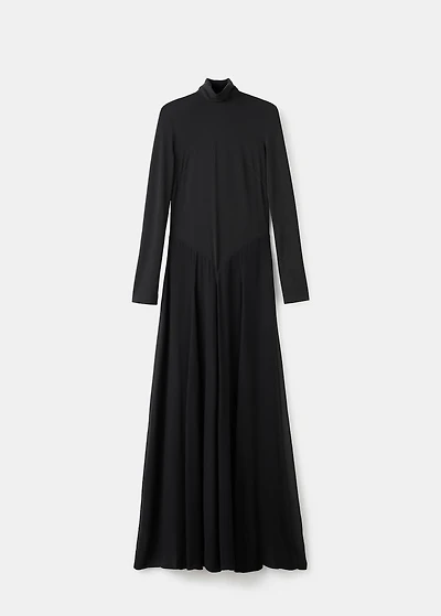 A-line turtleneck dress