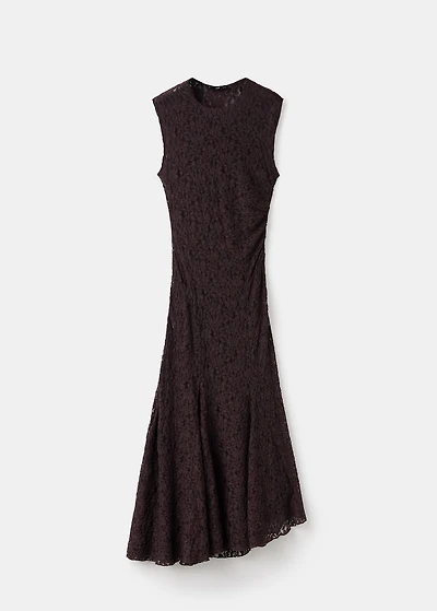 Asymmetric lace dress