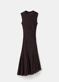 Asymmetric lace dress