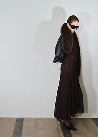 Asymmetric lace dress