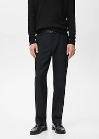 Flowy straight-fit pants