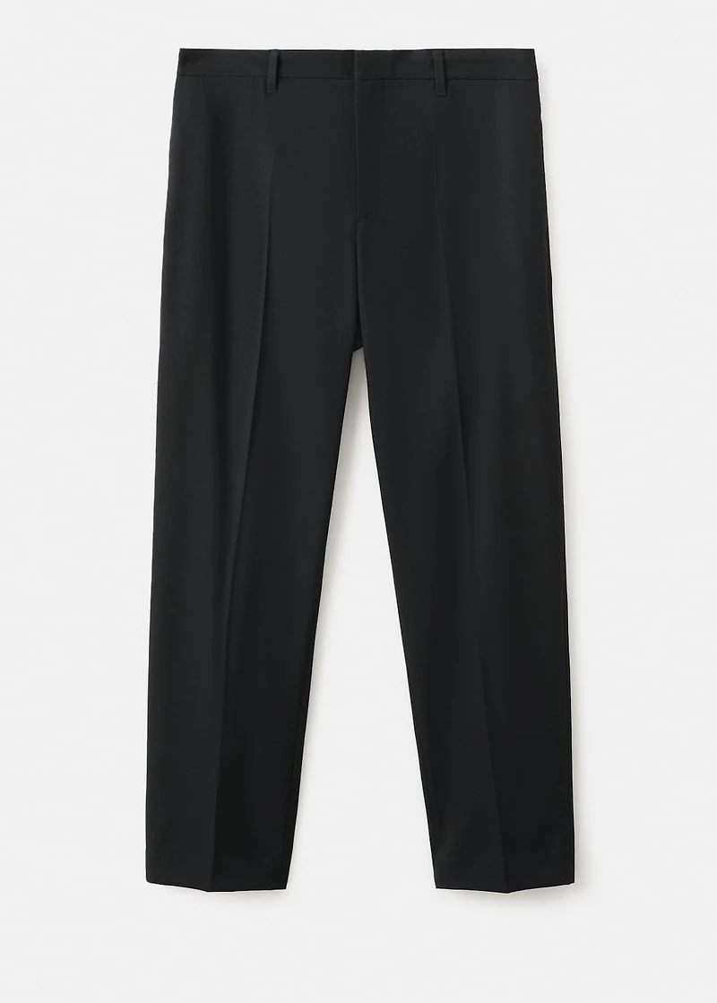 Flowy straight-fit pants