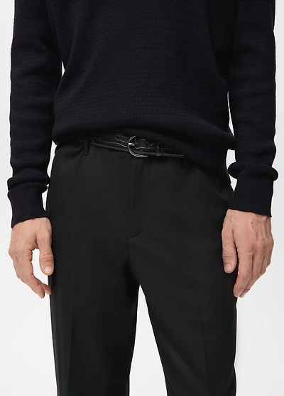 Flowy straight-fit pants