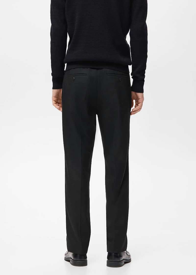 Flowy straight-fit pants