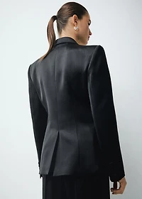 Satin suit jacket