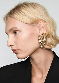 Double-breasted wool blend blazer