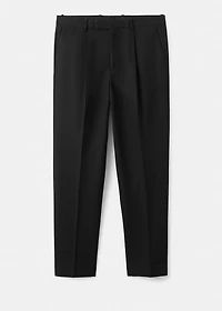 Regular-fit suit pants with pleats