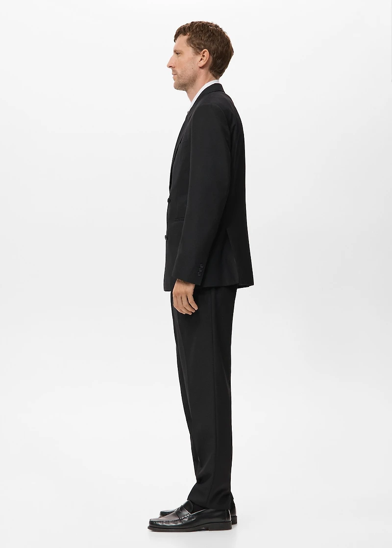Regular-fit suit pants with pleats