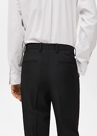 Regular-fit suit pants with pleats