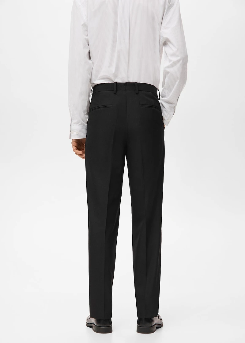 Regular-fit suit pants with pleats