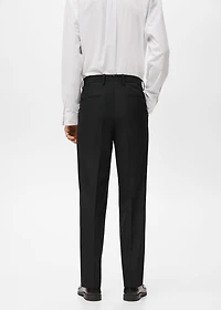 Regular-fit suit pants with pleats