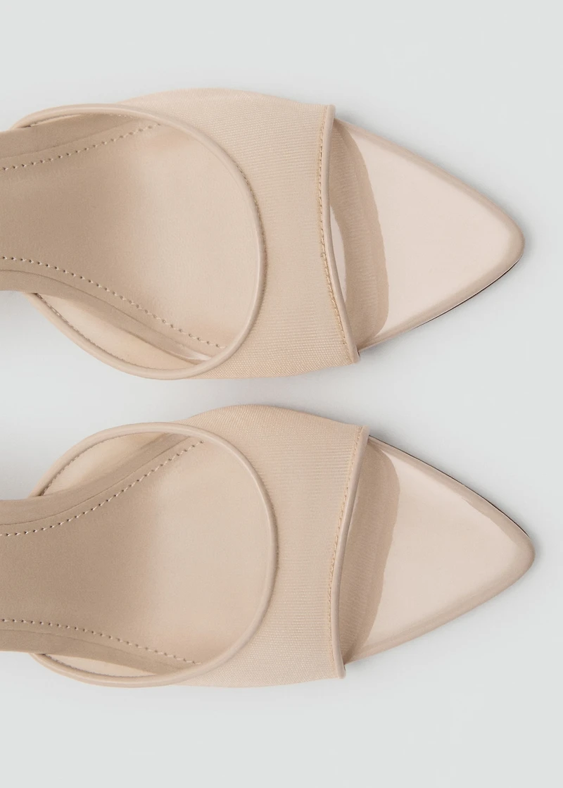 Pointed-heel sandals