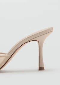 Pointed-heel sandals