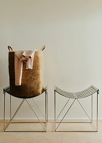 natural fiber rectangular basket