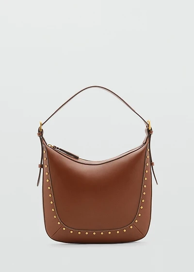 Studded shoulder bag
