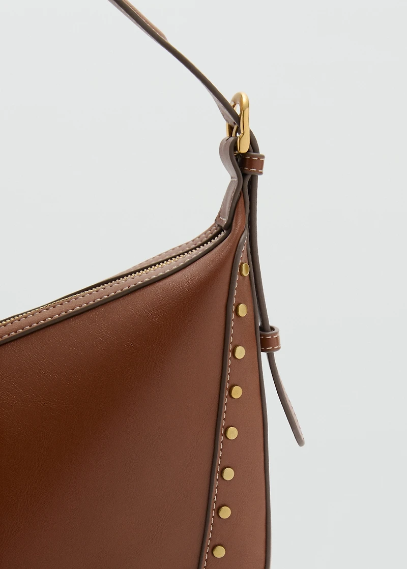 Studded shoulder bag