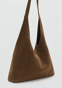 Suede shoulder bag