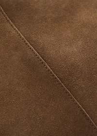 Suede shoulder bag
