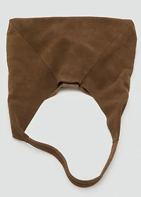 Suede shoulder bag