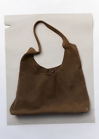 Suede shoulder bag