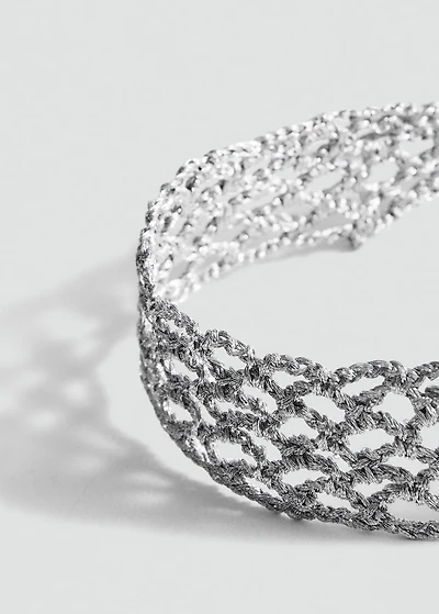 Lurex choker necklace