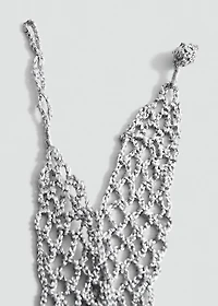 Lurex choker necklace