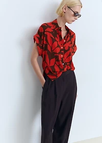 Printed short-sleeved shirt