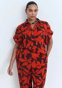 Printed short-sleeved shirt