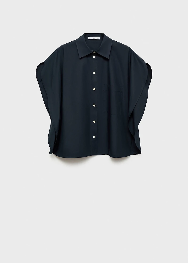 Oversized short-sleeved shirt