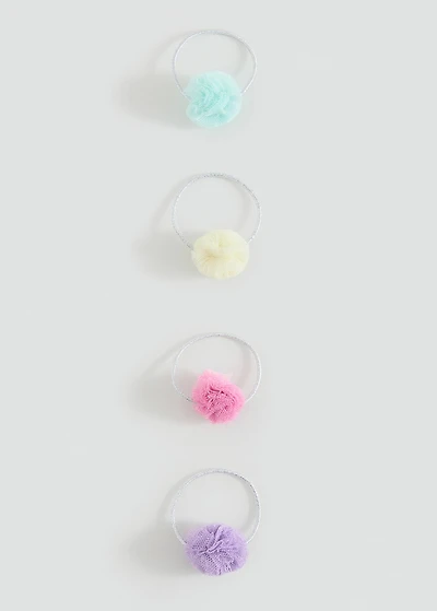 Pack of 4 scrunchies