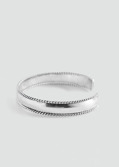 Rigid bracelet with relief