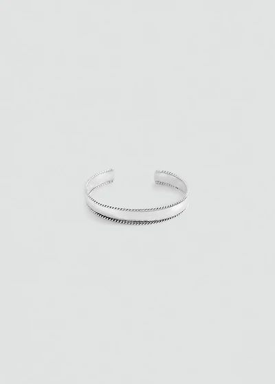 Rigid bracelet with relief