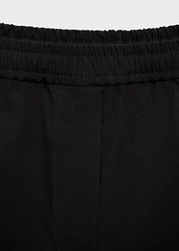 Elastic waist cotton pants
