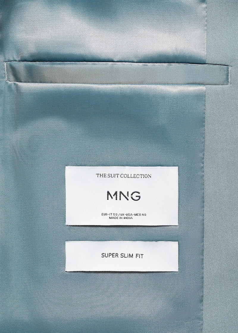 Super slim-fit suit jacket stretch fabric