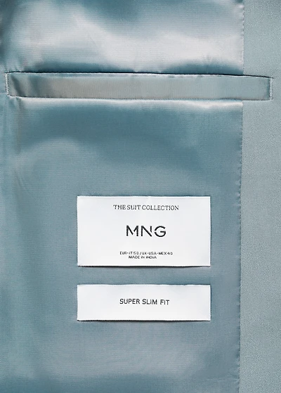 Super slim-fit suit jacket stretch fabric