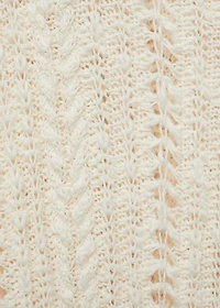 Openwork knit cardigan