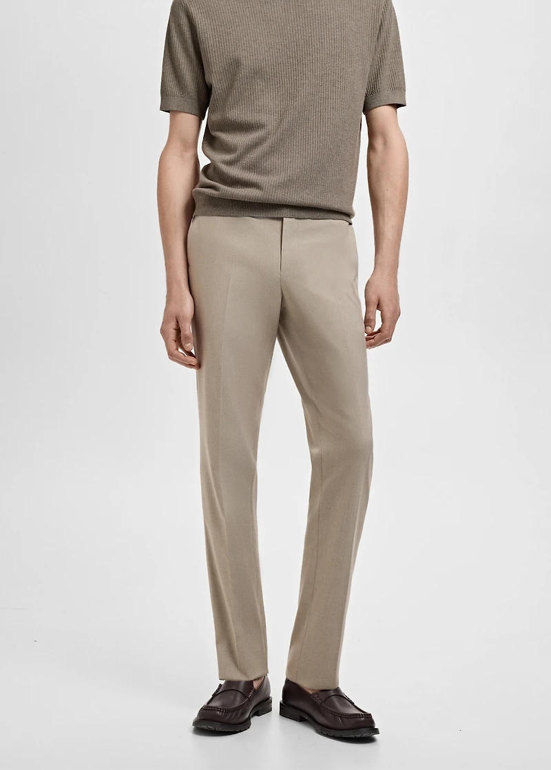 Monaco slim-fit suit pants