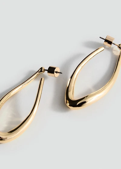 Twisted hoop earrings