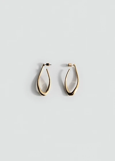 Twisted hoop earrings