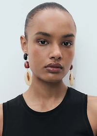 Cotton midi-dress with knot detail