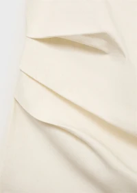 Asymmetrical strapless top