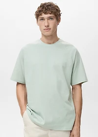 Relaxed-fit cotton-linen t-shirt