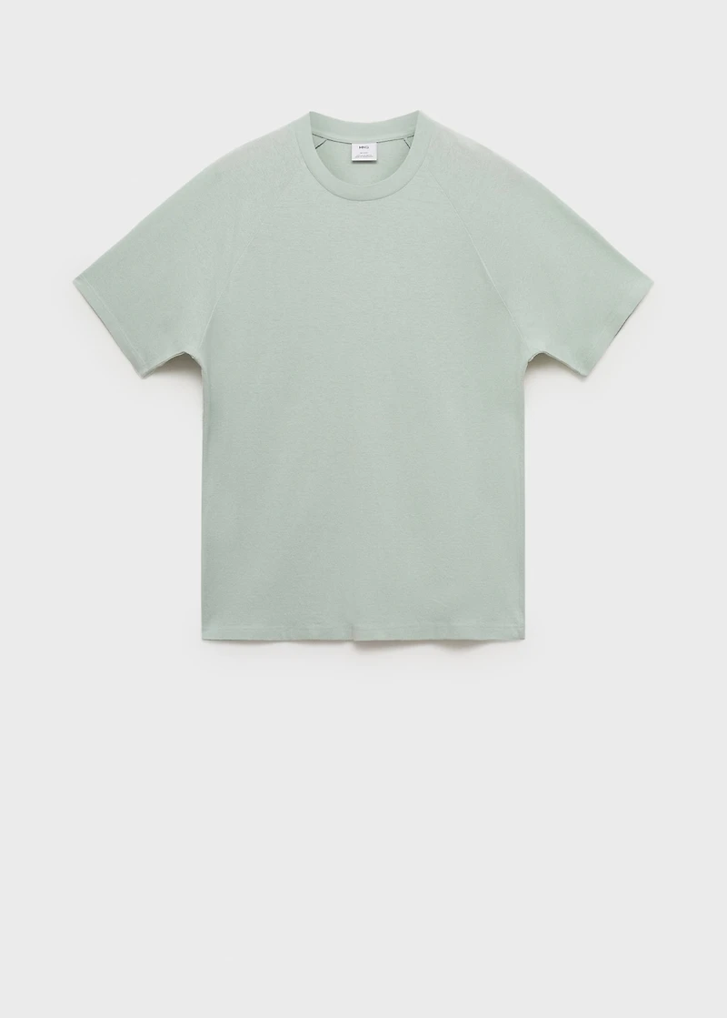Relaxed-fit cotton-linen t-shirt