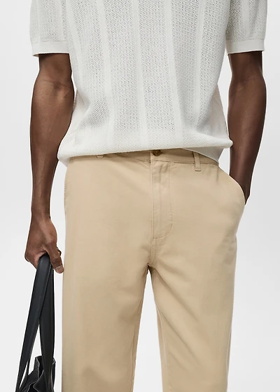 Regular-fit jeans made from a cotton-linen blend