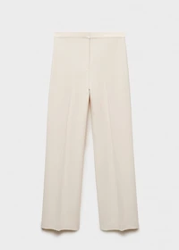 Straight-fit suit pants