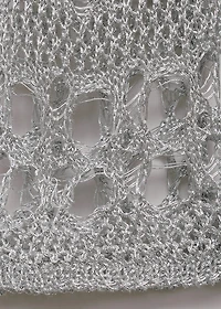 Lurex dress with openwork details