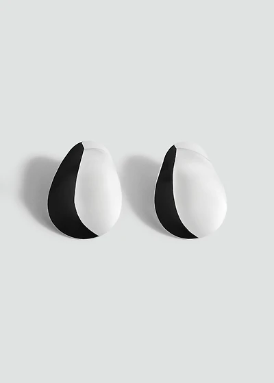 Maxi oval design earrings